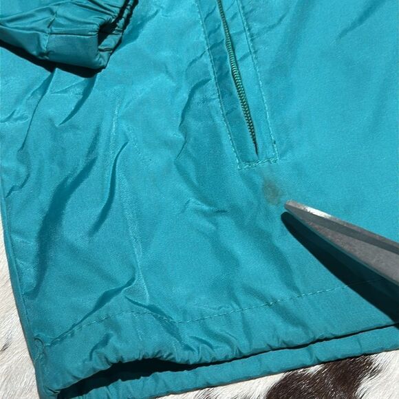 Vintage 80s Woolrich turquoise hooded Teton windbreaker - Picture 3 of 7
